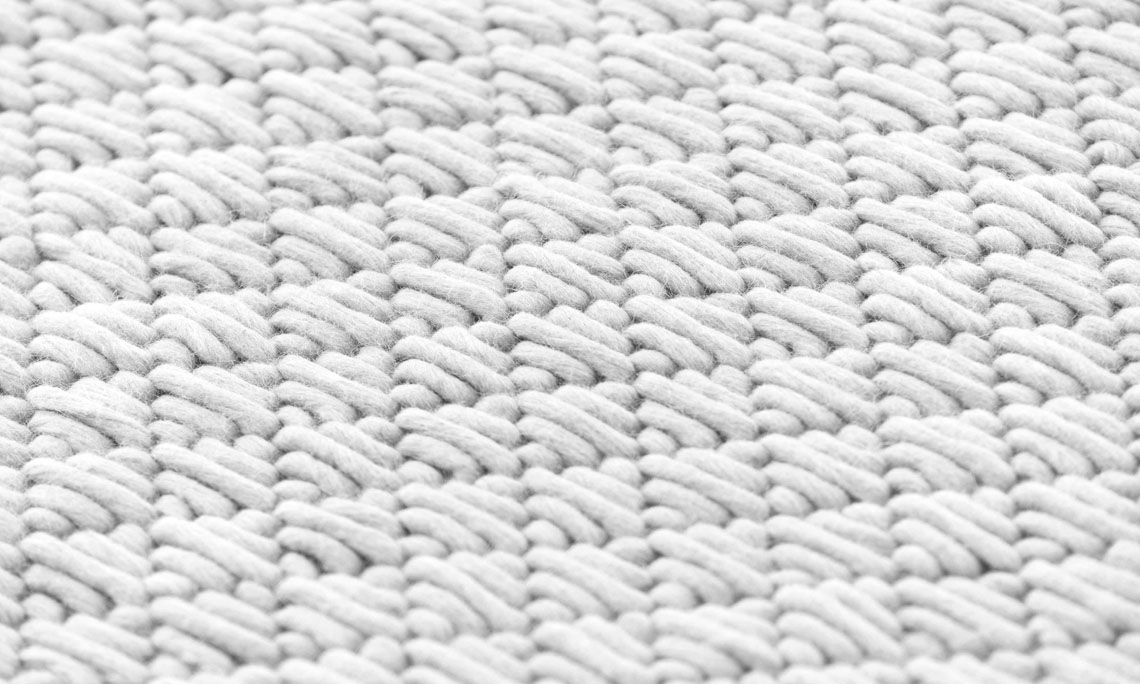 Gan Rugs Silai Cushion Yellow-White