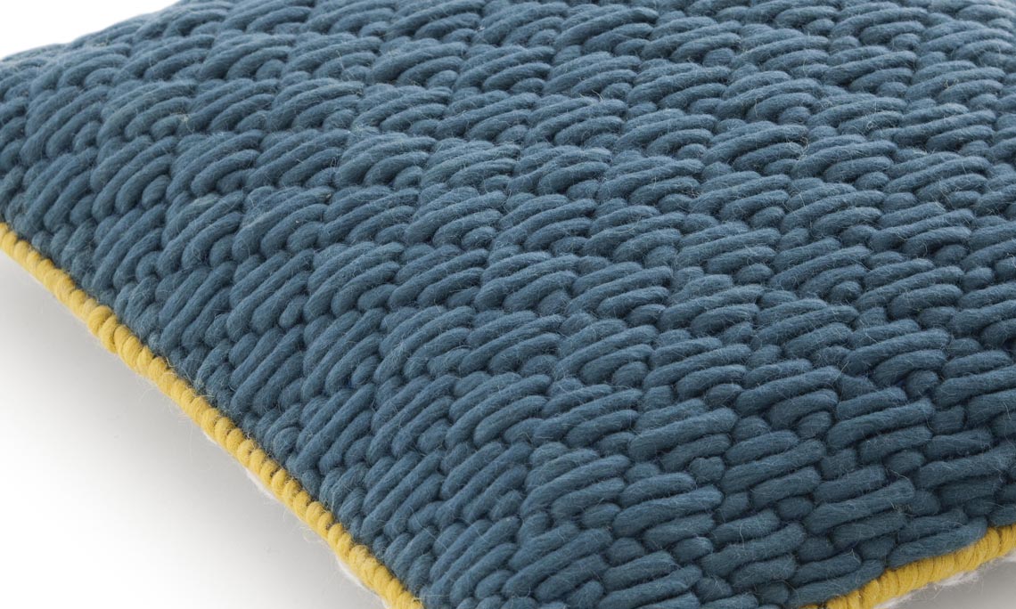 Gan Rugs Silai Cushion Light grey-Blue