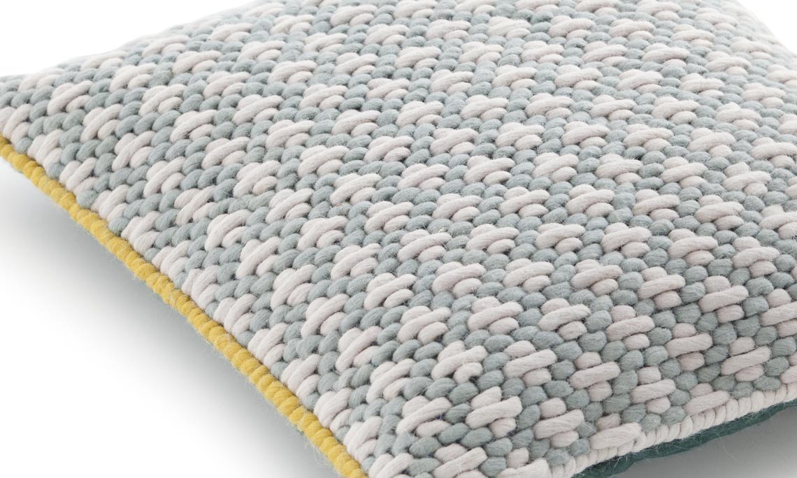 Gan Rugs Silai Cushion Celadon-Green