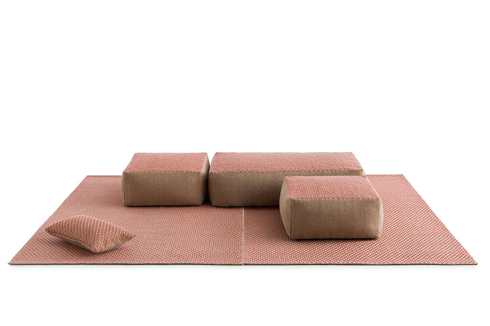 Gan Rugs Raw Rug Pink