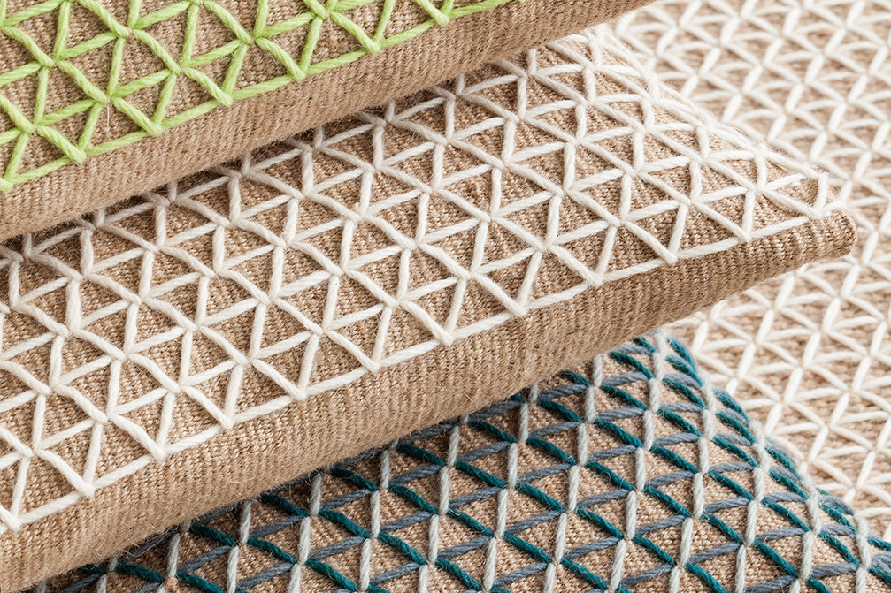 Gan Rugs Raw Cushion White 50x50cm