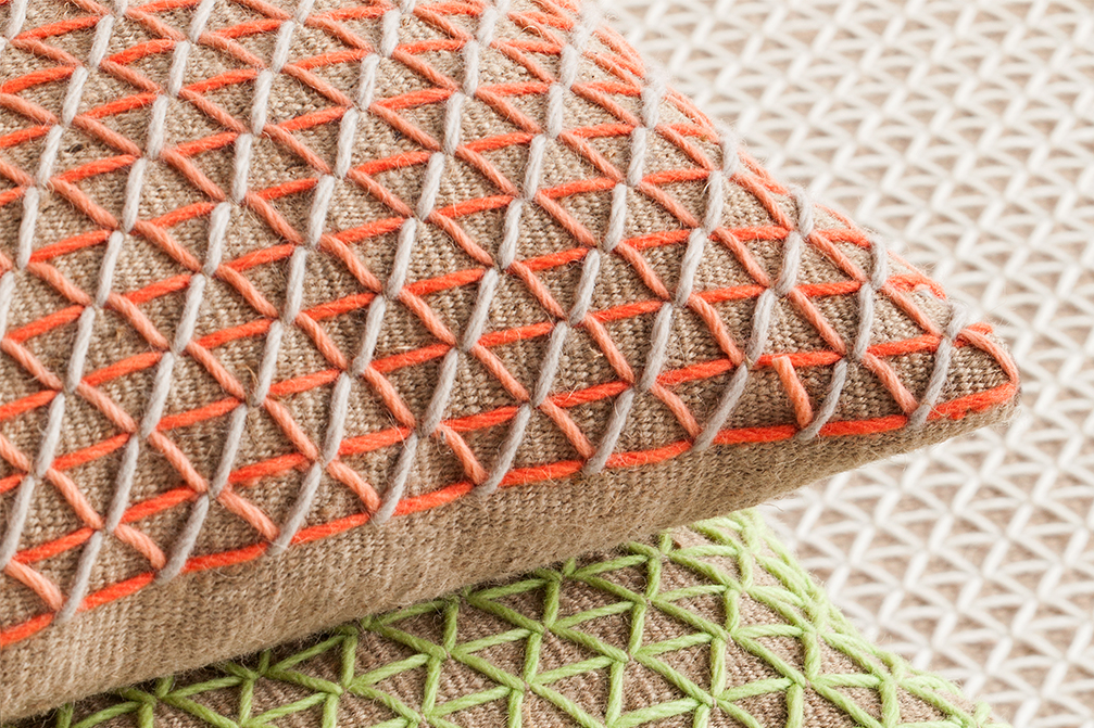 Gan Rugs Raw Cushion Pink 70x40cm