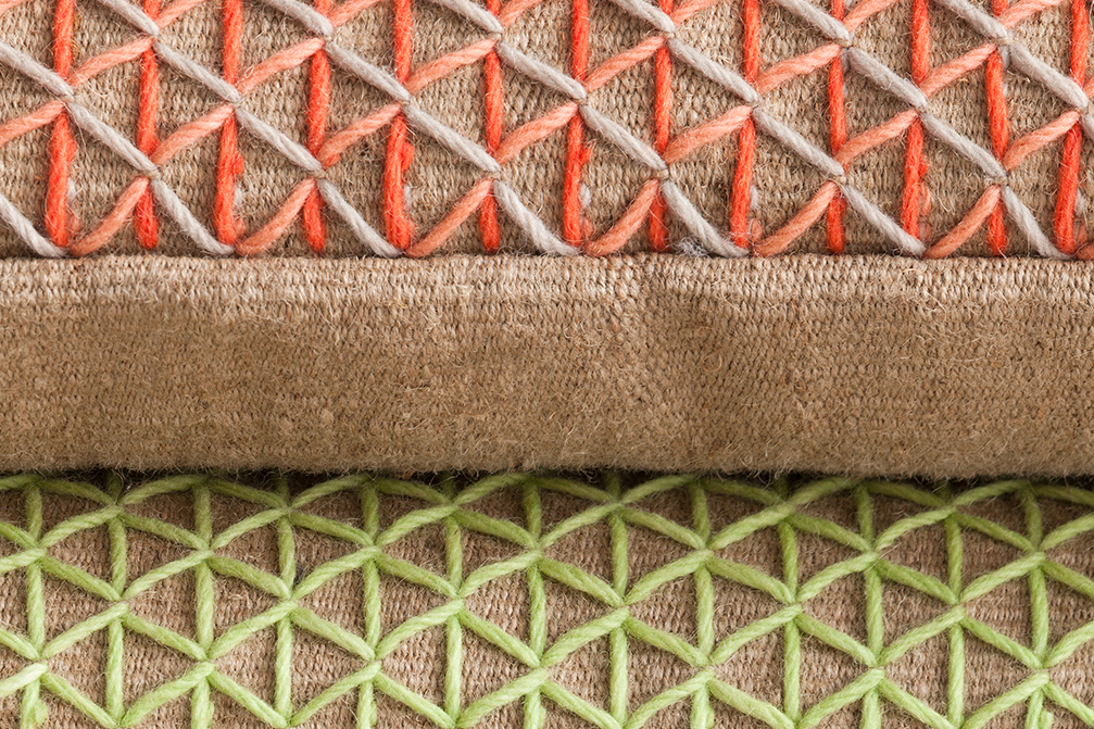 Gan Rugs Raw Cushion Pink 70x40cm
