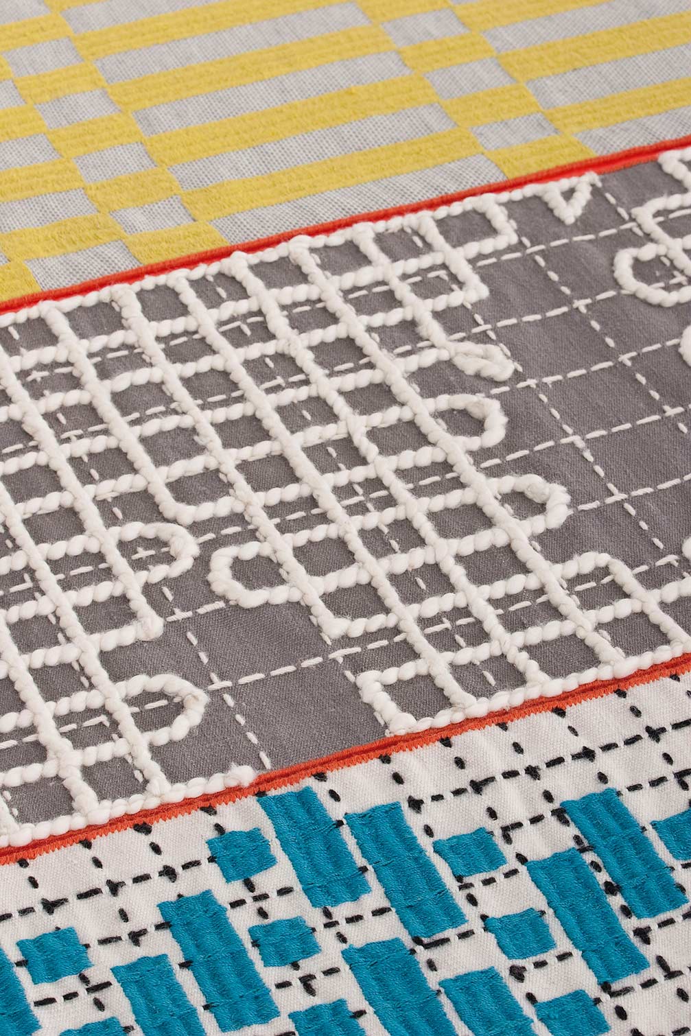 Gan Rugs Bandas Rug Turquoise 180x250cm