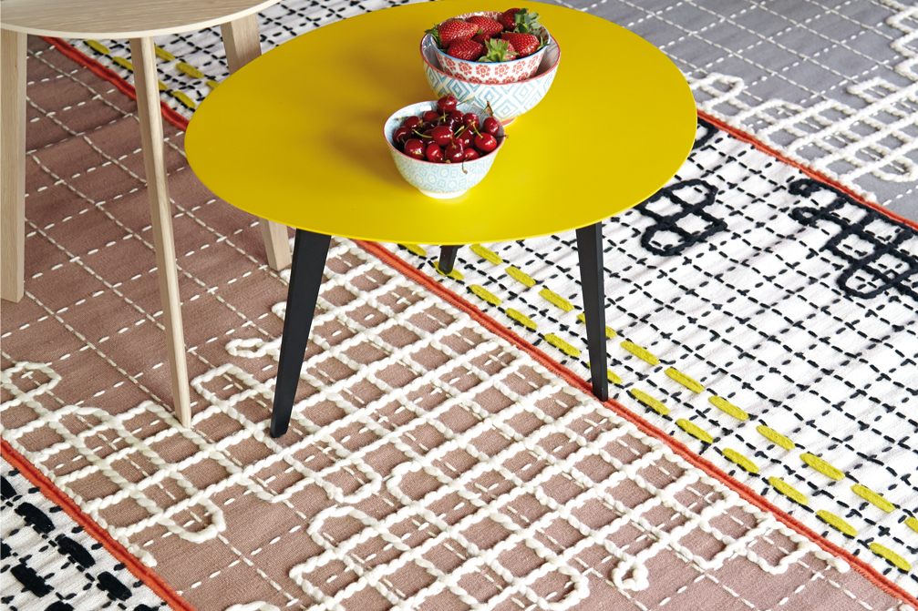 Gan Rugs Bandas Rug Natural 240x250cm