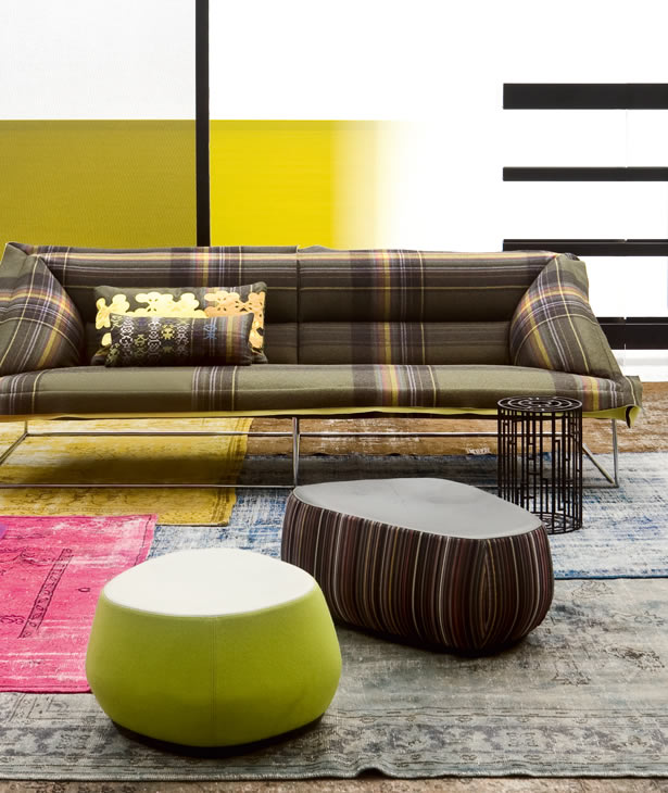 Fjord Pouf Moroso  Italian Designer Luxury Furniture