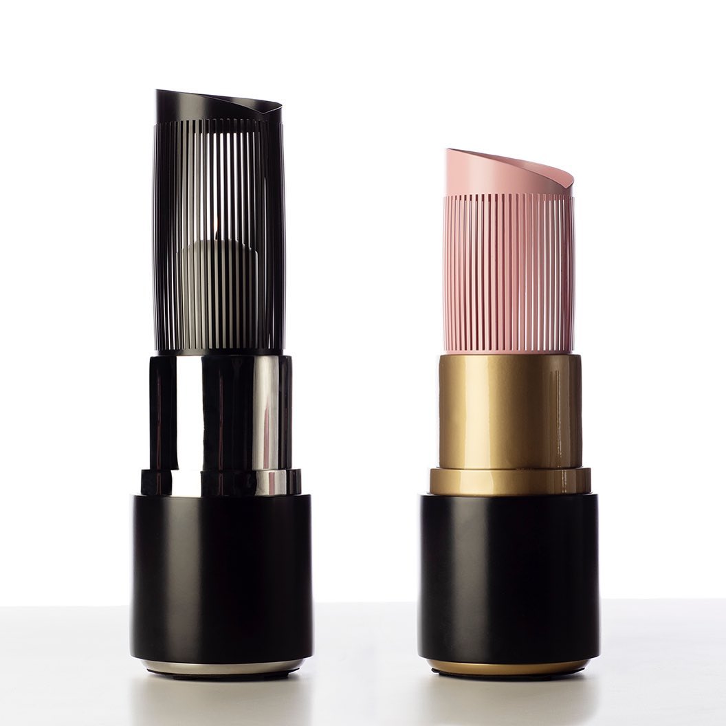Garden Glory Lipstick Lantern Pink-Gold H.43cm