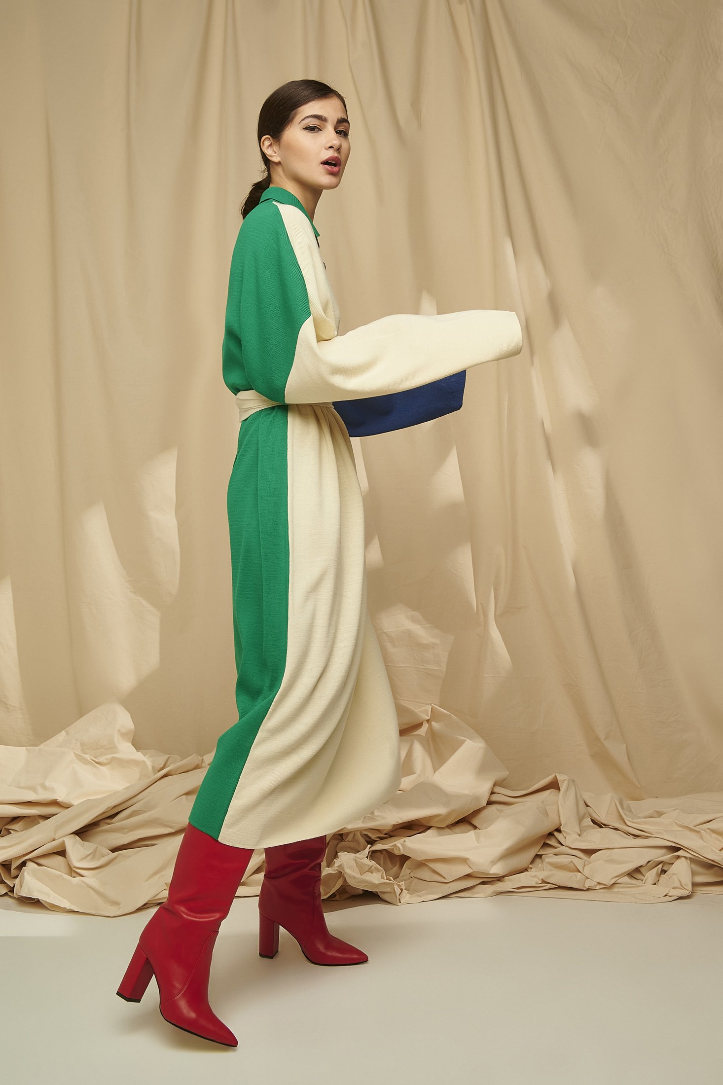 Karavan Carol Knitted Dress Ivory