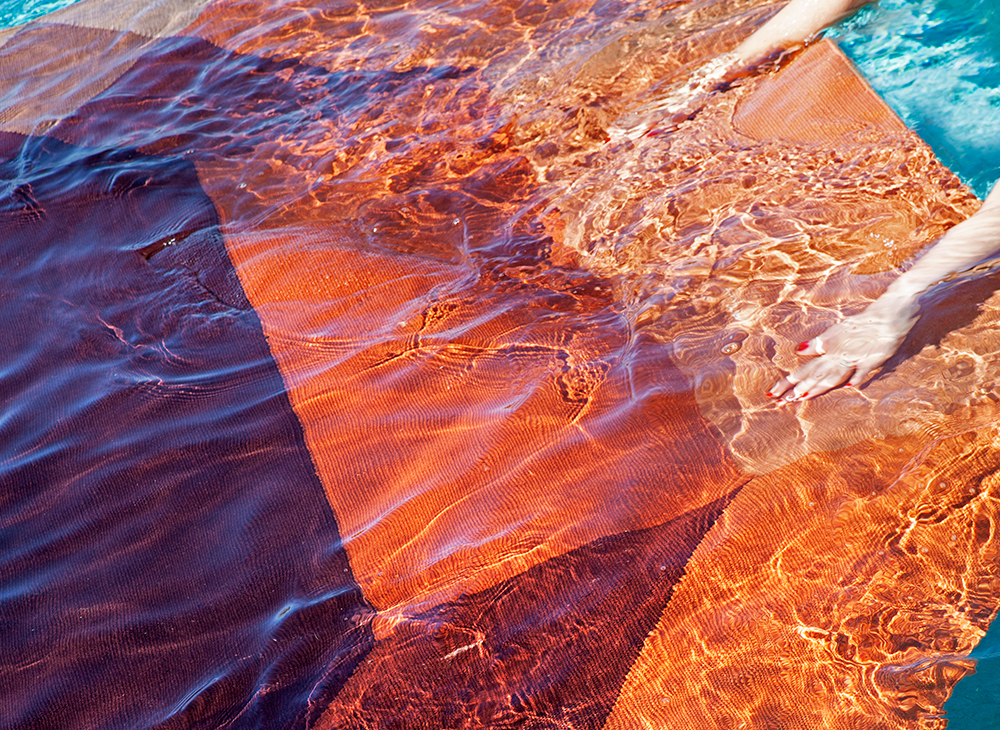 Gan Rugs Diamond Rug Outdoor Orange-Wine