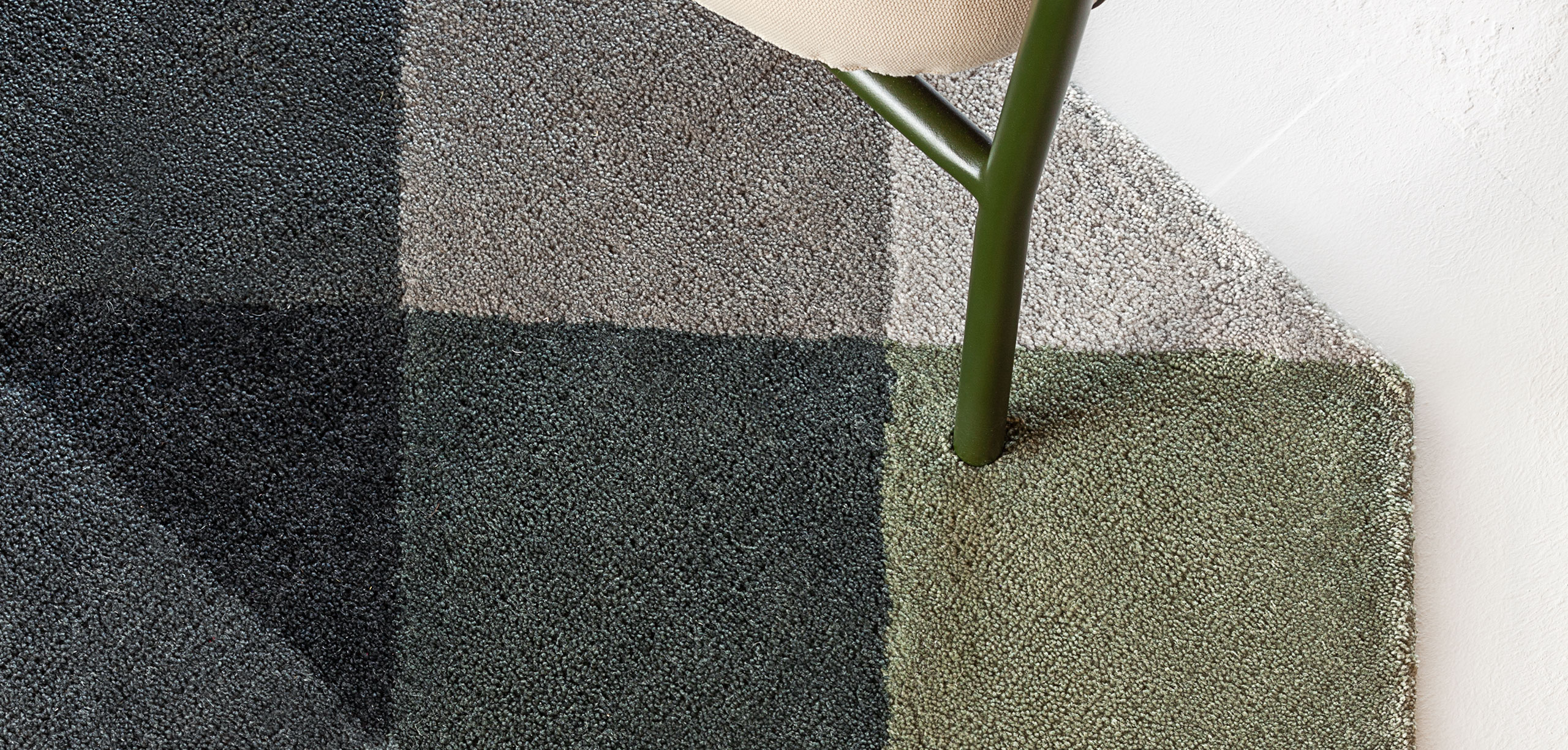 Gan Rugs Diamond Rug Indoor Green-Grey