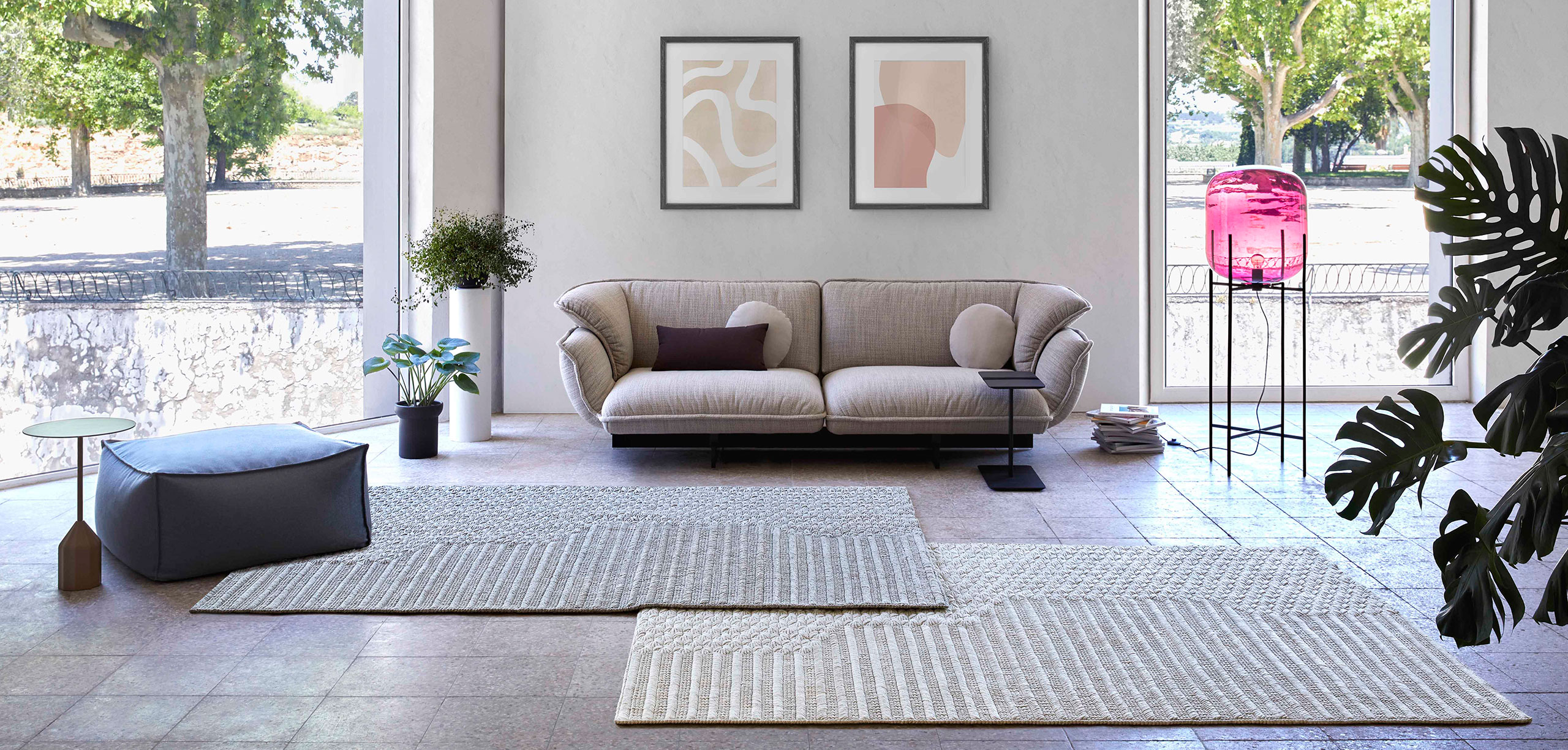 Gan Rugs Chaddar White Rug