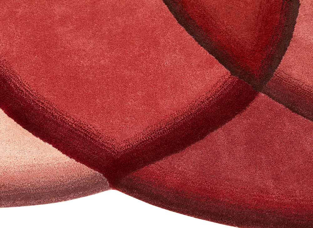 Gan Rugs Crystal Rug Red