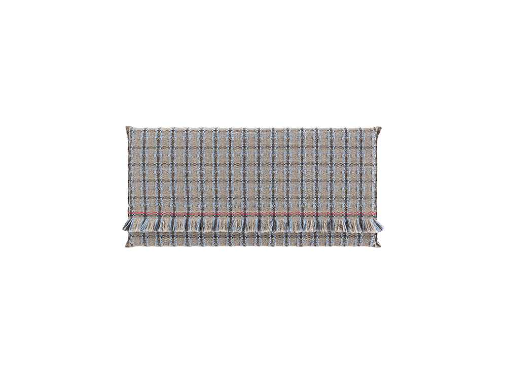 Gan Rugs Garden Layers Mattress Checks Blue Small