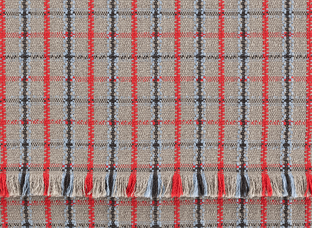 Gan Rugs Garden Layers Mattress Tartan Blue Big