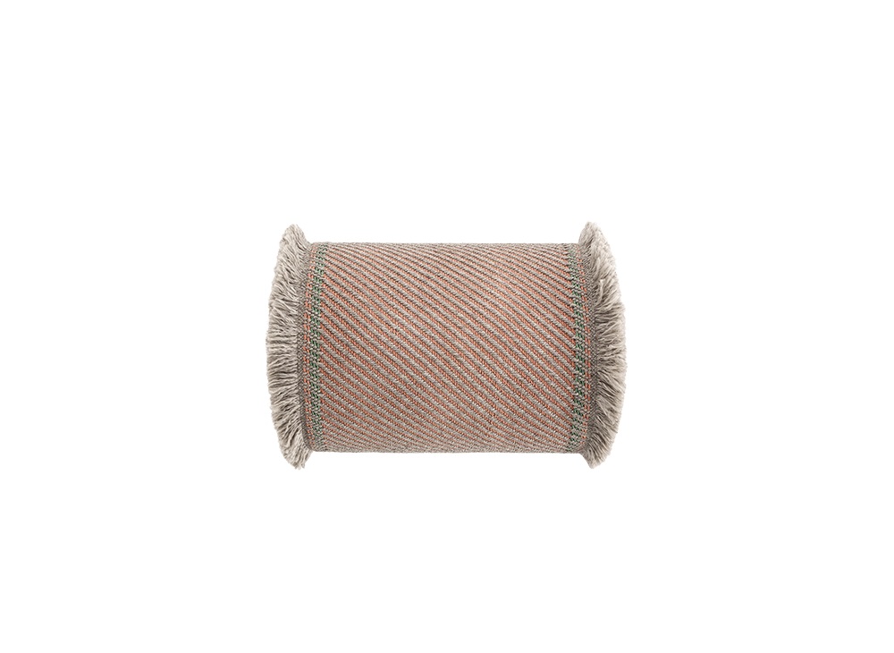 Gan Rugs Garden Layers Roll Diagonal Almond-Peach Big