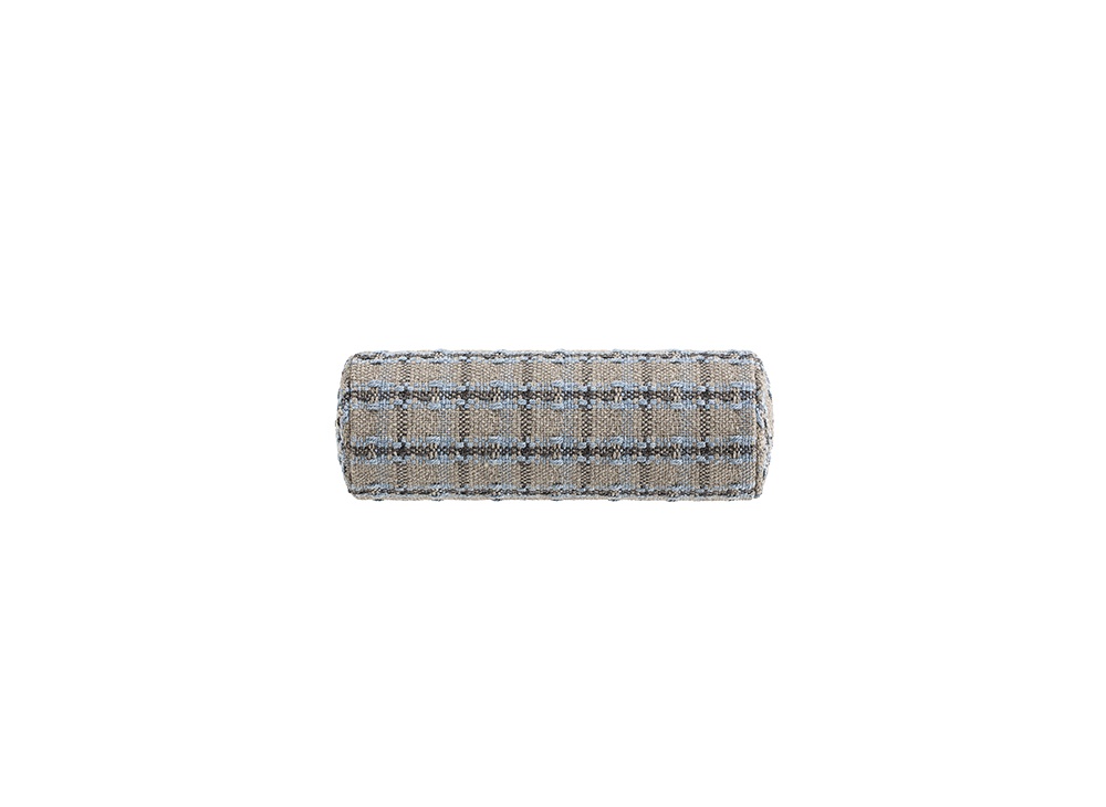 Gan Rugs Garden Layers Roll Checks Blue Small