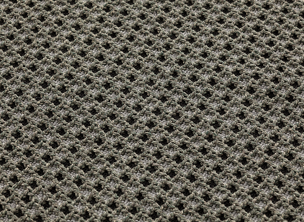 Gan Rugs Garden Layers Cushion Gofre Green Small