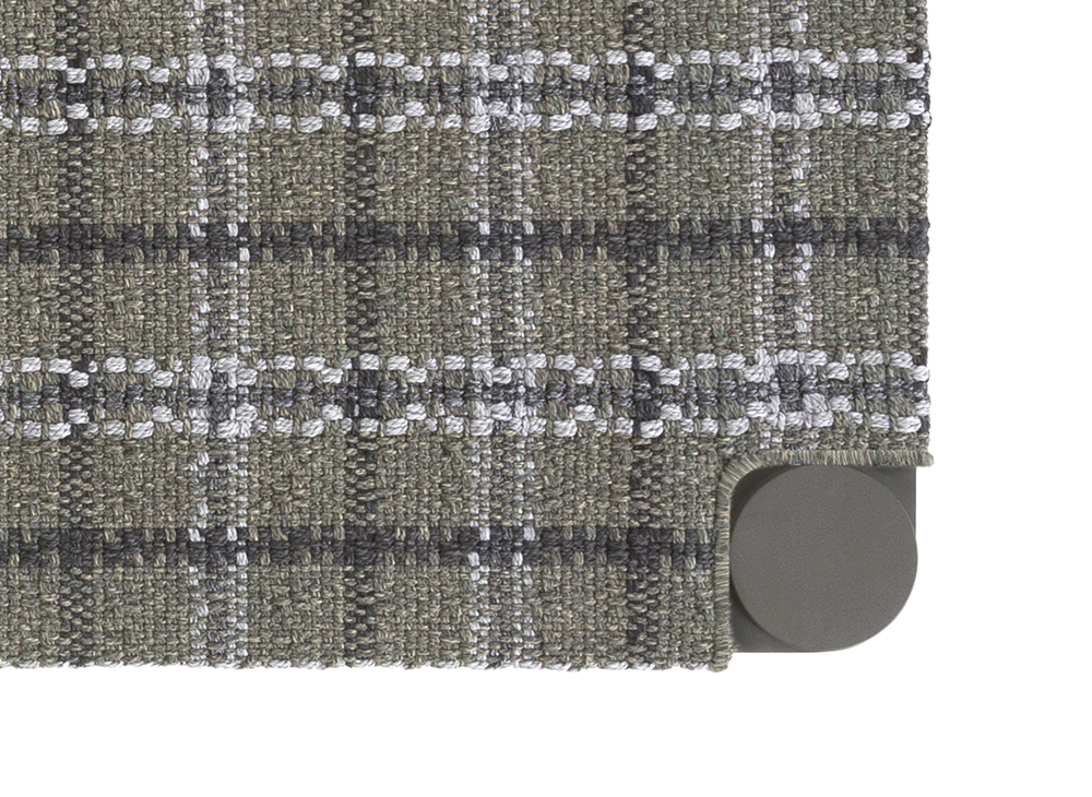 Gan Rugs Garden Layers Indian Bed Tartan Green