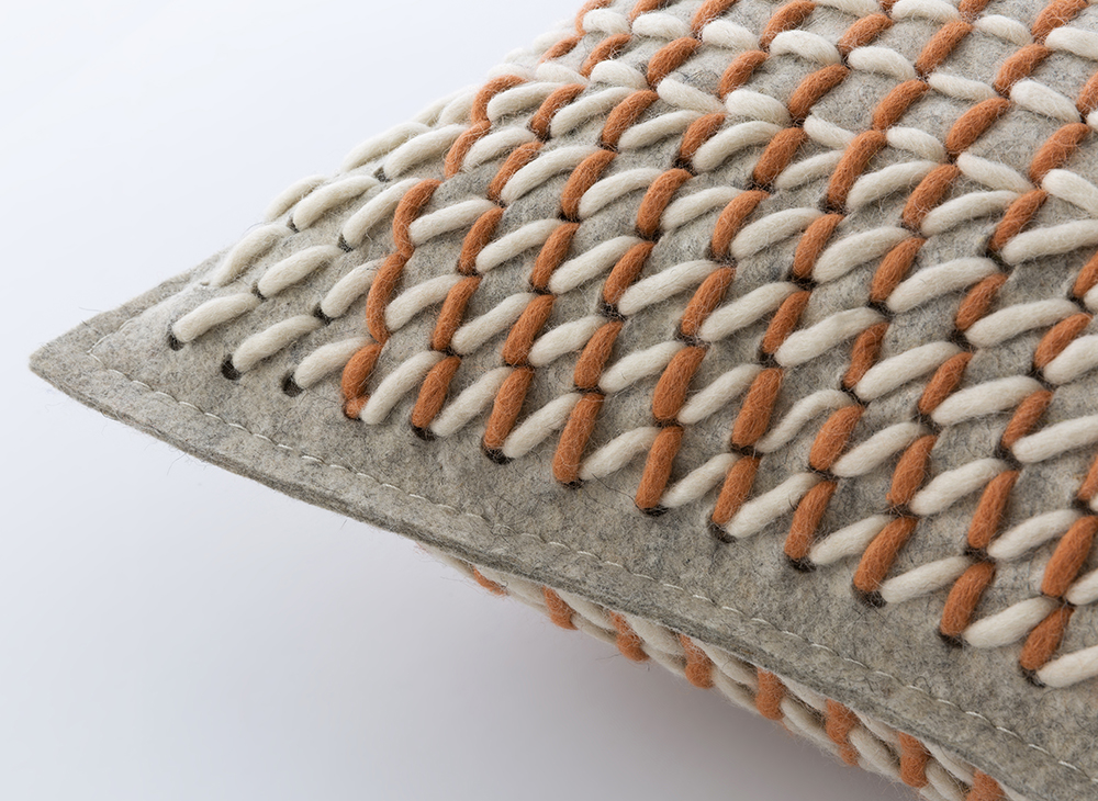 Gan Rugs Canevas Cushion Geo Coral