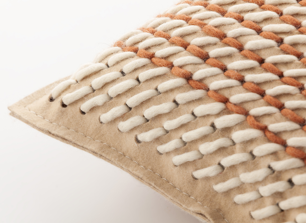 Gan Rugs Canevas Cushion Geo Coral