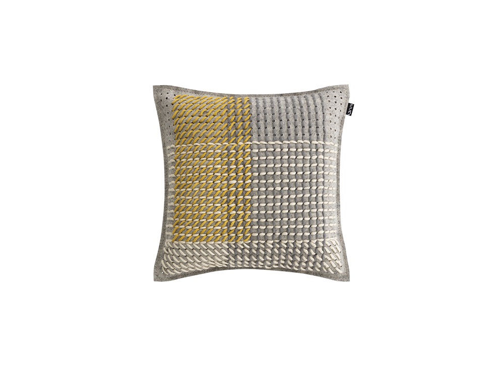Gan Rugs Canevas Cushion Geo Grey