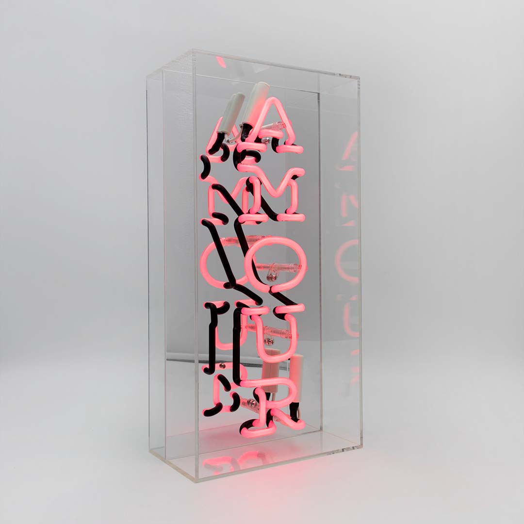 Amour Neon Plexi Glass