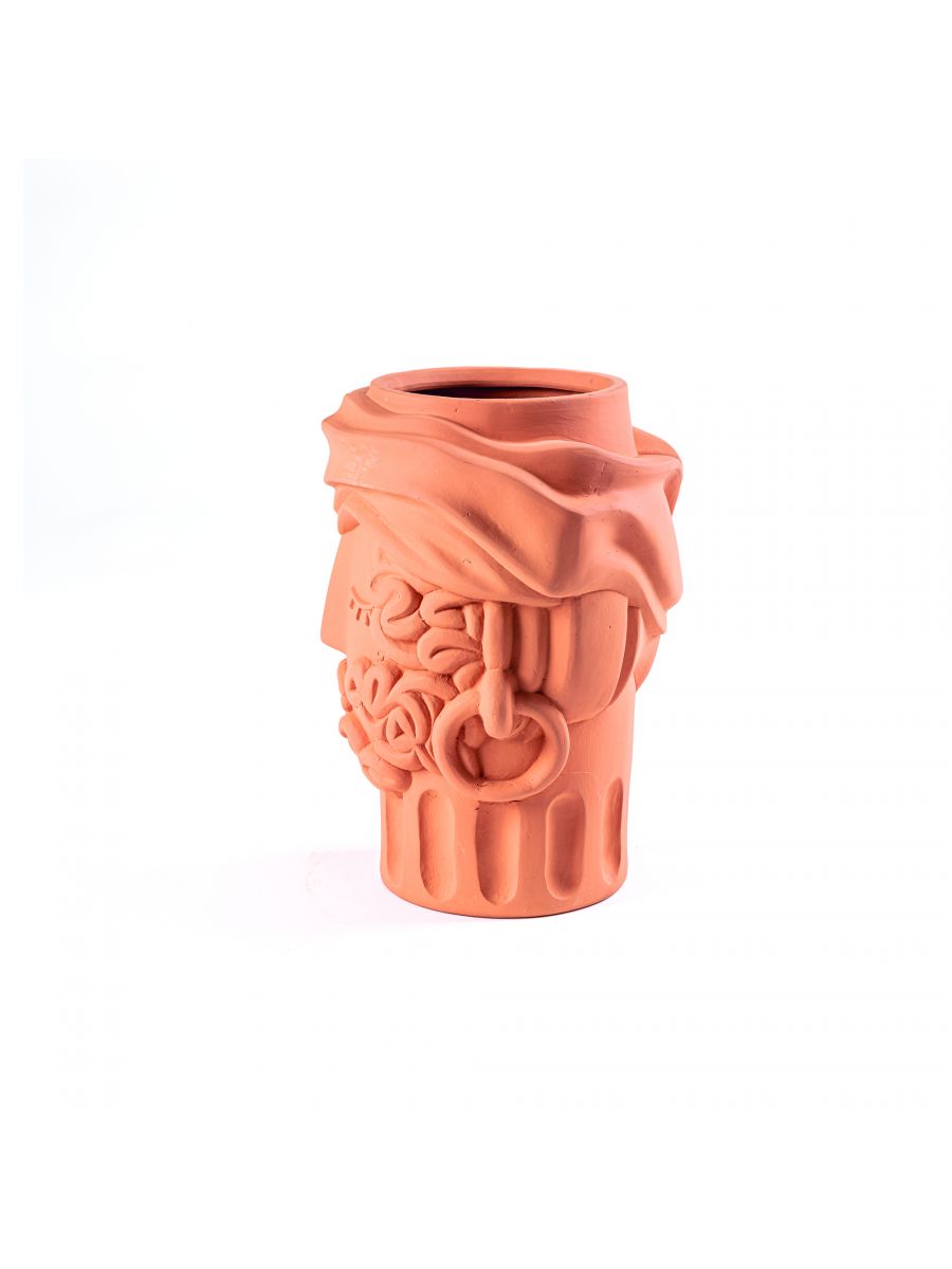 Seletti Magna Graecia Terracotta Vase Man