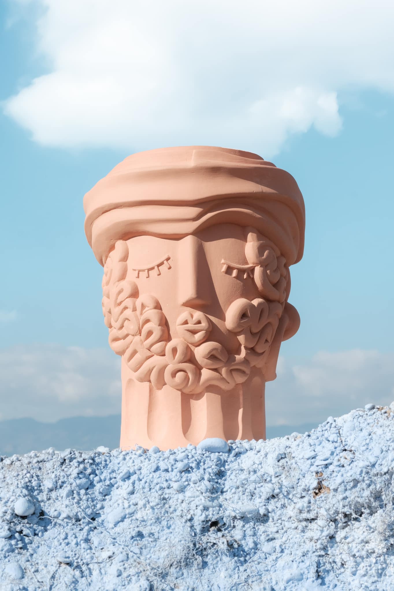 Seletti Magna Graecia Terracotta Vase Man