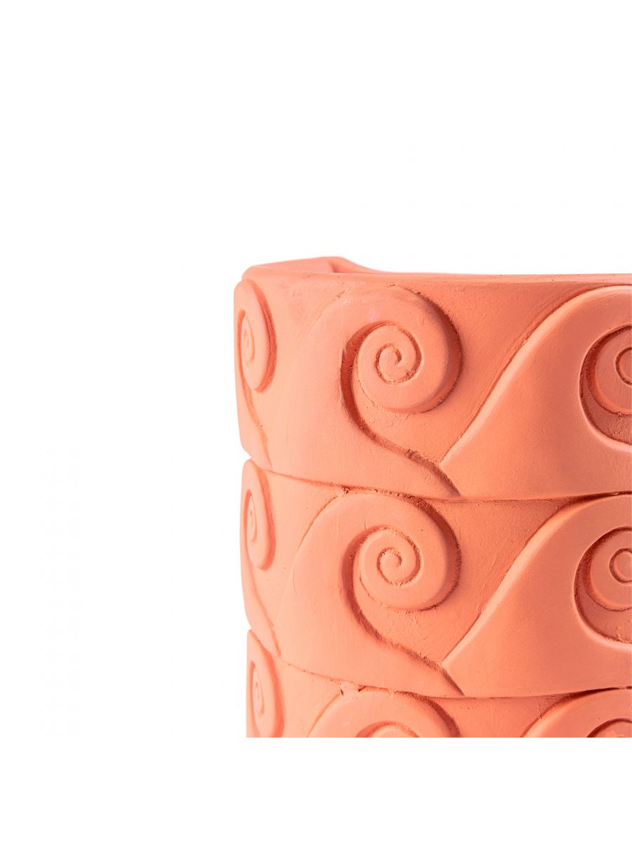 Seletti Magna Graecia Terracotta Wall Vase Onde