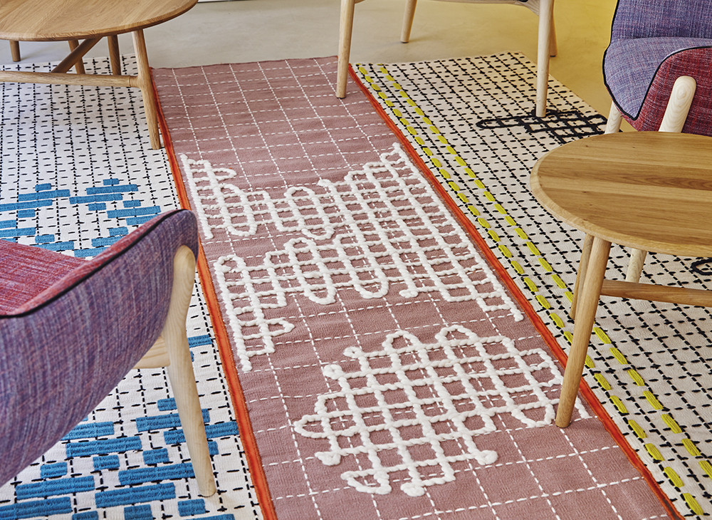 Gan Rugs Bandas Rug Single A Pink
