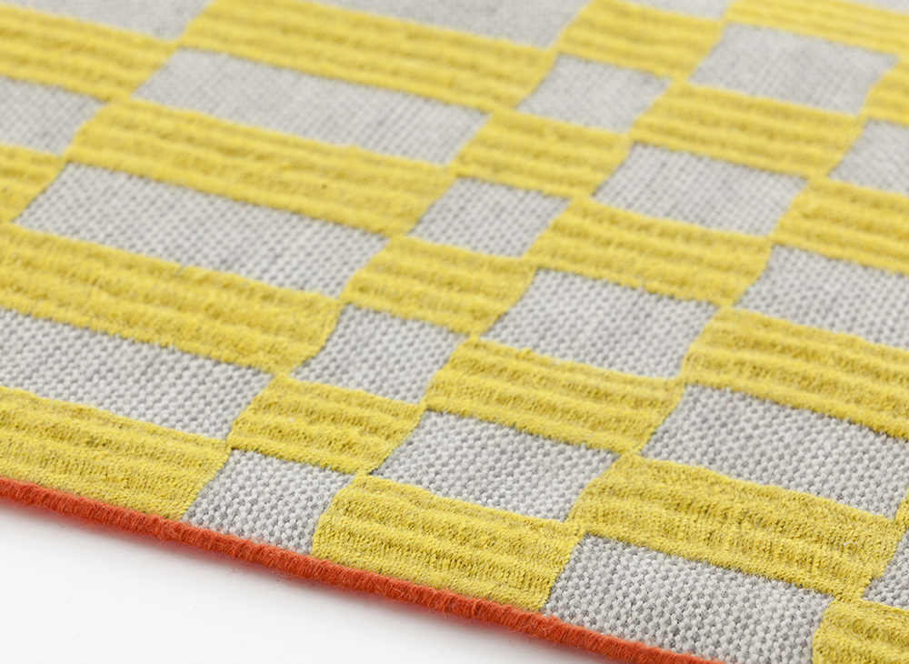 Gan Rugs Bandas Rug Single B Yellow