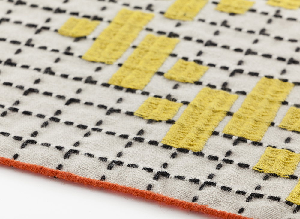 Gan Rugs Bandas Rug Single C Yellow