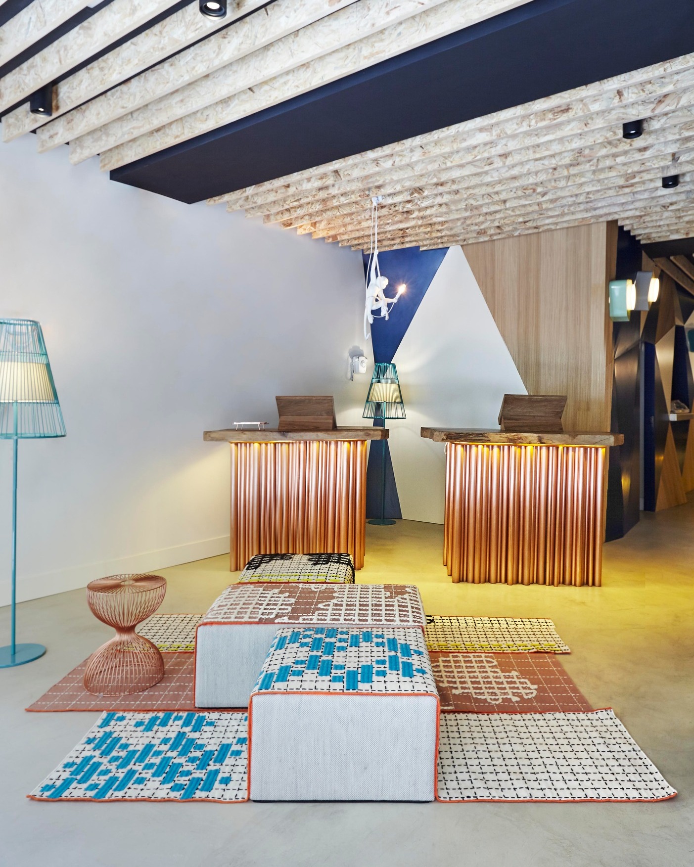 Gan Rugs Bandas Cushion D White