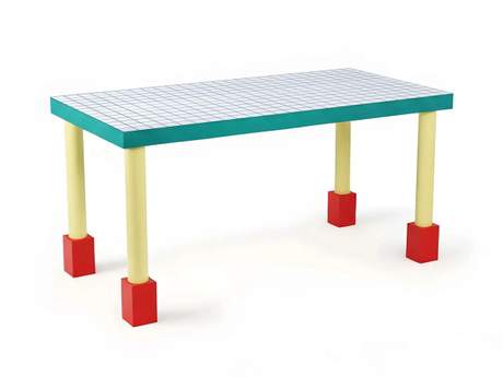 Seletti Supertable Blue Grid