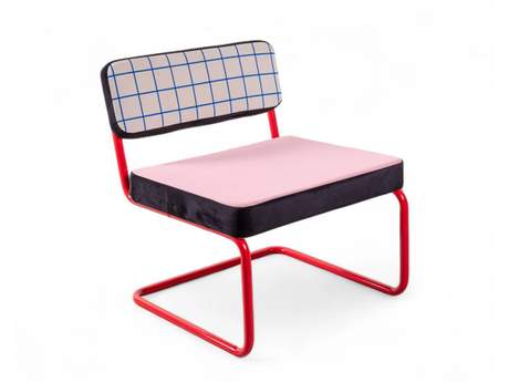 Seletti Superlounge Chair Blue Grid