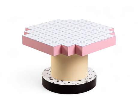 Seletti Supercoffee Table Blue Grid