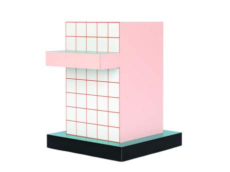 Seletti Superside Table Red Grid