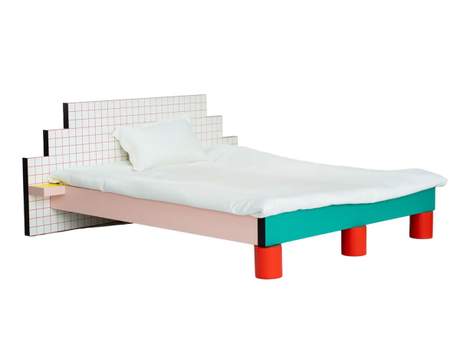 Seletti Superbed Red Grid