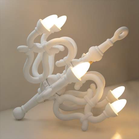 Qeeboo Fallen Chandelier M White Showroom sale 