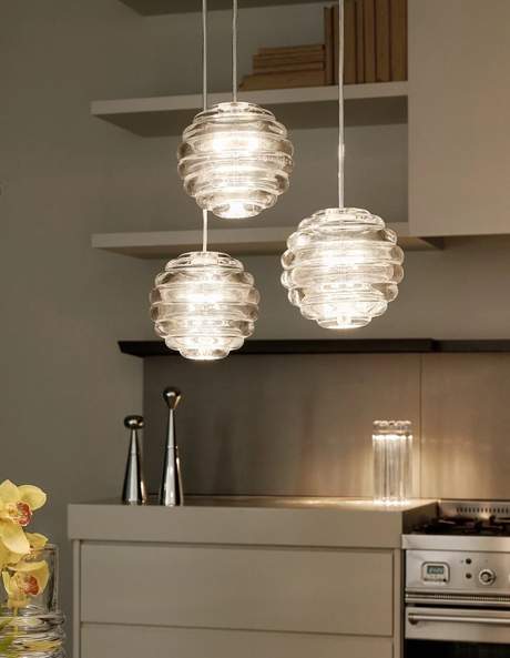 Tom Dixon Press Mini Sphere Clear Pendant Led