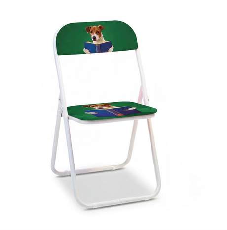 Seletti Toiletpaper Pets Folding Chair - Nerdy Dog