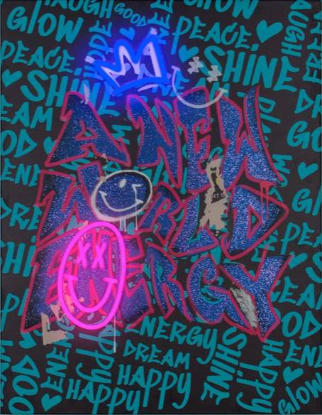 Smiley New World Energy Led Canvas