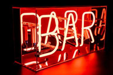 Neon Plexi Box Bar