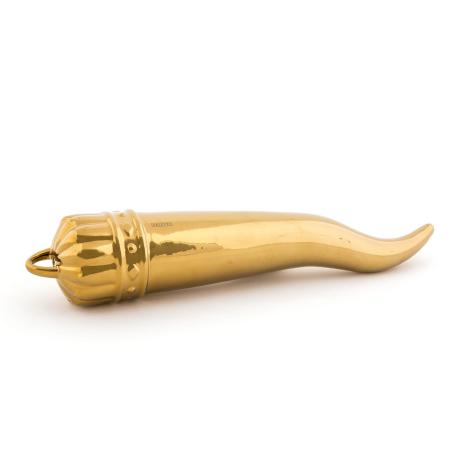 Seletti Memorabilia My Lucky Horn Gold