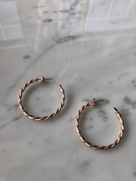 Petite Round Bronze Earrings