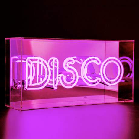 Neon Plexi Box Disco Pink