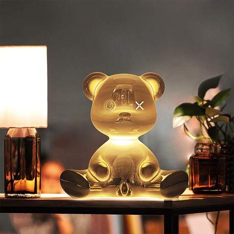 Qeeboo Teddy Boy Lamp Metal Finish with cable