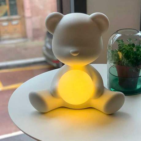 Qeeboo Teddy Girl Lamp with rechargeable led