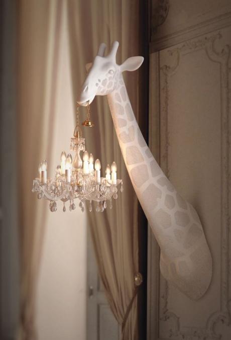 Qeeboo Giraffe in Love WALL Lamp