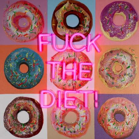 F The Diet Wall Artwork Led